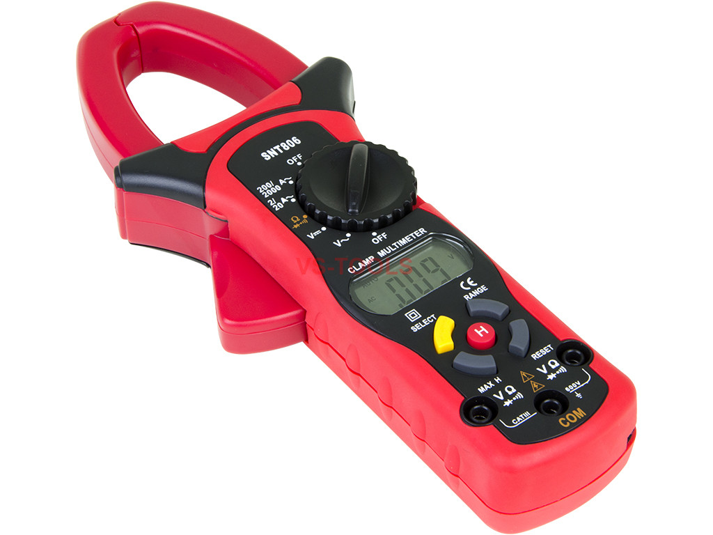 SNT806 Clamp Digital Multimeter AC/DC Volt Ohm Ammeter Wire Clipon eBay